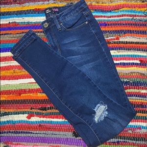 Blue high rise skinny Jean